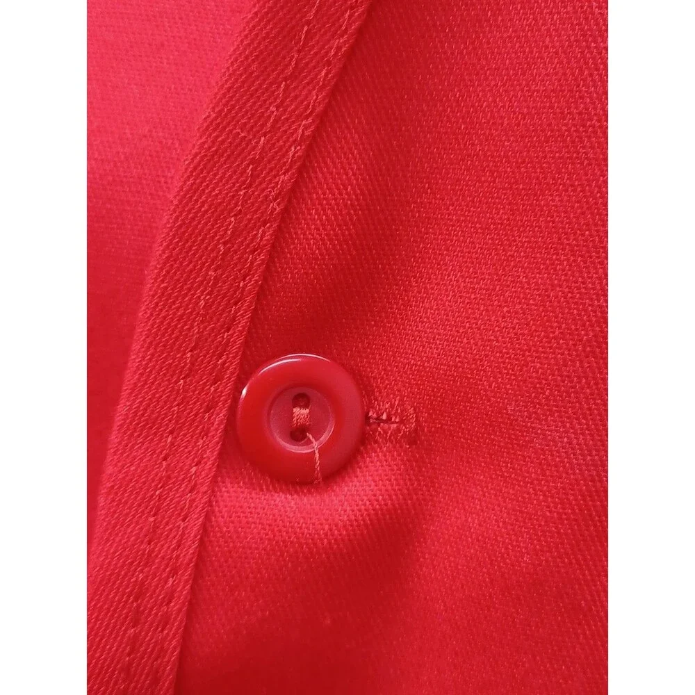 Vtg Unisex Work Vest Supermarket Grocery Store Employee Uniform Volunteer M - Picture 4 of 8